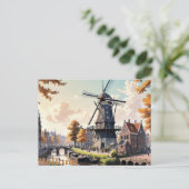  Holland Windmolen Briefkaart (Staand voorkant)