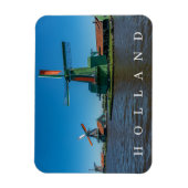 Holland windmolens uitzicht koelkast magneet (Verticaal)