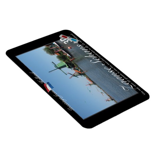 Holland Zaandijk Windmolens 3D Red Cyan Anaglyph Magneet (Rechterzijde)