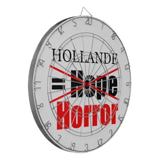 Hollande Not Hope = Horror - Dartboard Dartbord (Voorkant Links)