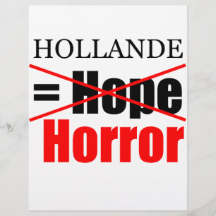 Hollande Not Hope = Horror - Letterhead