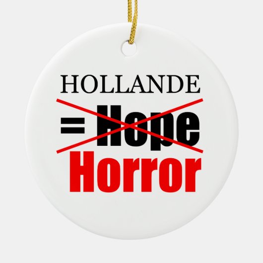 Hollande Not Hope = Horror - R Ornament (Voorkant)
