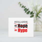 Hollande Not Hope = Hype - Carte postale H (Debout devant)