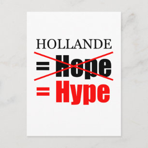 Hollande Not Hope = Hype-V Briefkaart