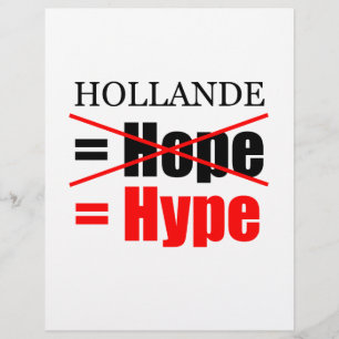 Hollande Not Hope maar Hype - Letterhead