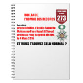 Hollande Record Légions d'Honneur - Carnet (Devant)