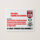 Hollande Record Légions d'Honneur - Puzzle (Horizontal)