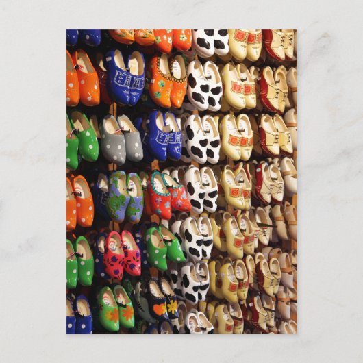 Hollands Kleurrijke Nederlandse Klompen, Briefkaart (Voorkant)