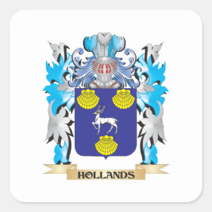 Hollands Wapenschild - Family Crest Vierkante Sticker