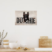 Hollandse Herder - Hollandse Herdershond Poster (Keuken)