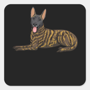 Hollandse Herdershond Nederlandse Herder Hond Vierkante Sticker
