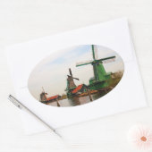 Hollandse Windmolens ovale sticker (Envelop)
