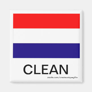Hollang Vlag Schone Vaatwasser Magneet