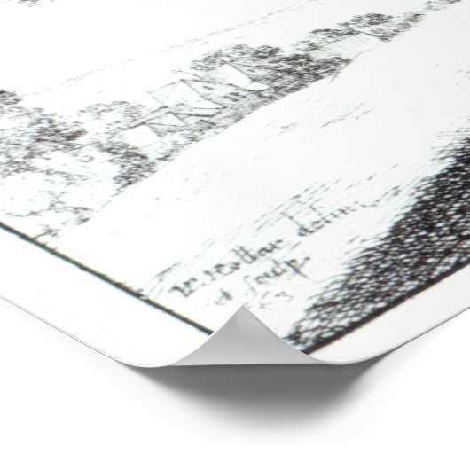 Holle Tree te Hampstead, 1663 Poster (Hoek)