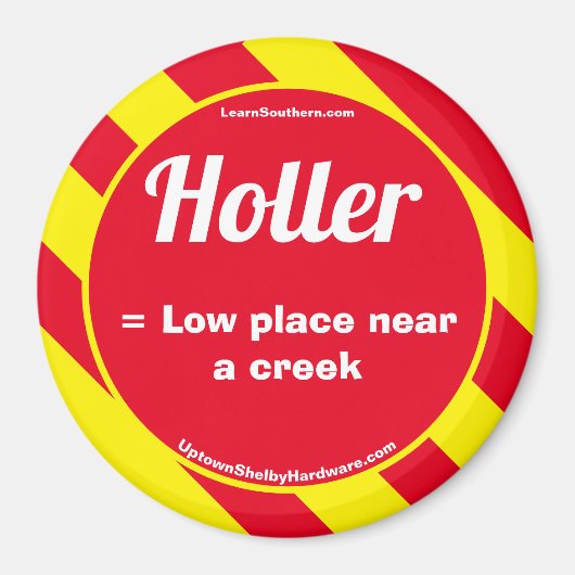 Holler Red/Yellow Magnet Magneet (Voorkant)