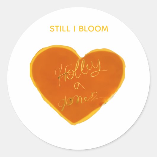 Holley Heart Sticker – Round Seal of Sovereignty (Voorkant)