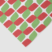 Holliday Retro Geometric Pattern op white Tissuepapier (Detail)