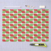 Holliday Retro Geometric Pattern op white Tissuepapier (Craft)
