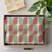 Holliday Retro Geometric Pattern op white Tissuepapier (Geschenk)