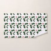 Hollies de Noël (Serviette à main)