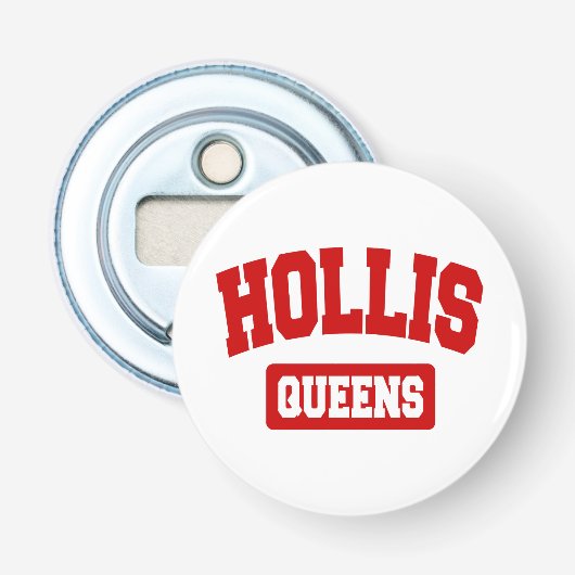 Hollis, Queens, NYC Button Flesopener (Voorkant)