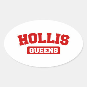 Hollis, Queens, NYC Ovale Sticker