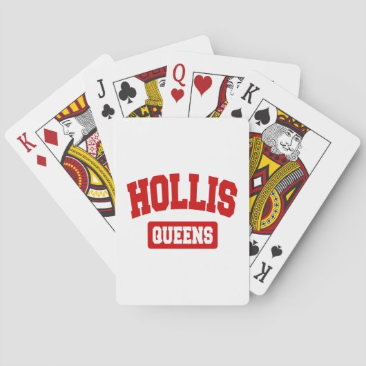 Hollis, Queens, NYC Pokerkaarten (Achterkant)