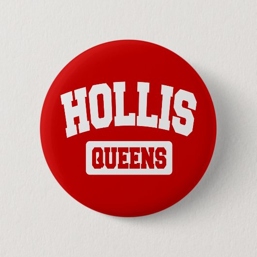 Hollis, Queens, NYC Ronde Button 5,7 Cm (Voorkant)