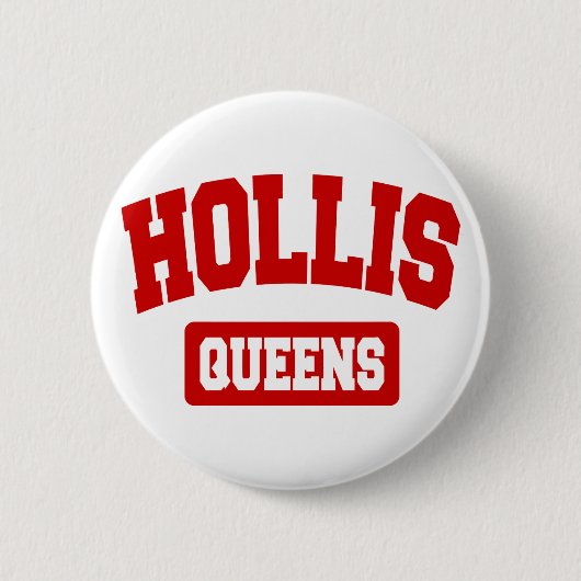 Hollis, Queens, NYC Ronde Button 5,7 Cm (Voorkant)