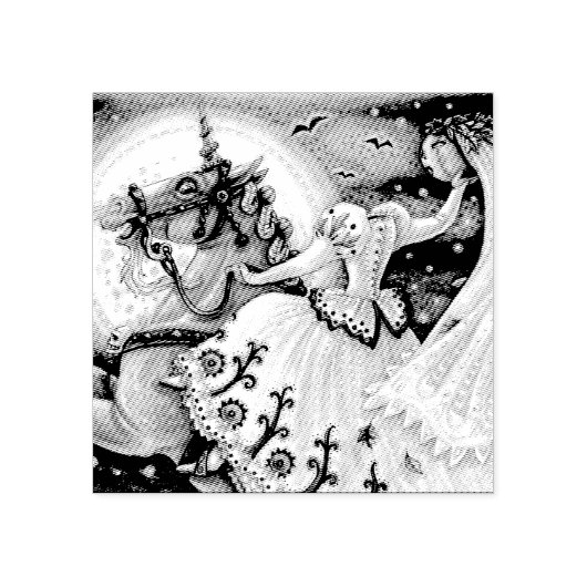 HOLLOW HALLOWEEN RUBBERSTEMP 	RUBBERSTEMPEL (Afrduk)