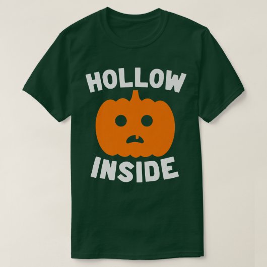 Hollow Inside Funny Halloween Pumpkin JackoLantern T-shirt (Design voorkant)