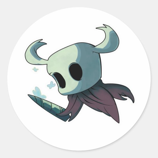 Hollow Knight Ronde Sticker (Voorkant)
