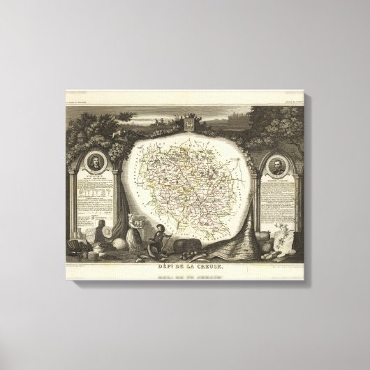 Hollow Maps Canvas Afdruk (Voorkant)