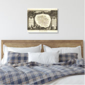 Hollow Maps Canvas Afdruk (Insitu (Slaapkamer))