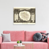 Hollow Maps Canvas Afdruk (Insitu (Woonkamer))