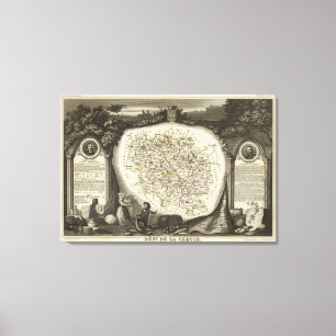 Hollow Maps Canvas Afdruk