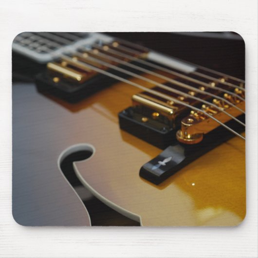 Hollowbody Guitar Mousepad Muismat (Voorkant)