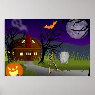 HOLLOWEEN POSTERS - PARTIJVOORZIENINGEN - GEHAUNTE