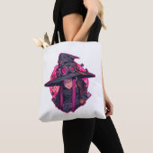 Holloween tiener heks! draagtas (Dichtbij)