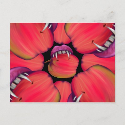 Holloween Vampire Queen Bobbing for Apples Briefkaart (Voorkant)