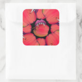 Holloween Vampire Queen Bobbing for Apples Vierkante Sticker (Tas)