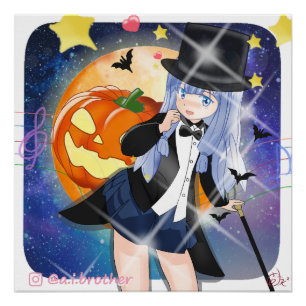 Holloween Viola Perfect Poster