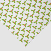 Holly and Berries Hand-drawn Christmas Holiday Tissuepapier (Detail)