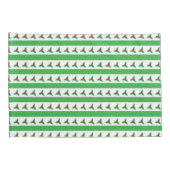 Holly and Green Stripe Pattern Retro kerst Kussensloop (Achterkant-Rechts)