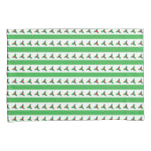 Holly and Green Stripe Pattern Retro kerst Kussensloop (Voorkant-Rechts)