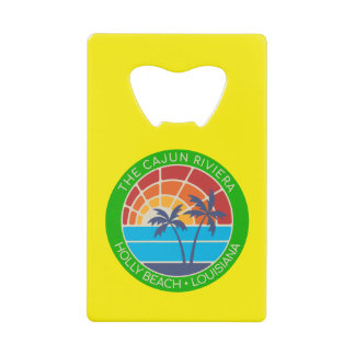 Holly Beach Louisiana De Cajun Riviera Kredietkaart Flessenopener