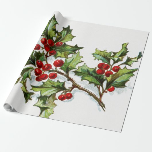 Holly Berries20150802 Cadeaupapier (Uitgerold)