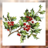Holly Berries 001 van JAMFoto Raamsticker (Vel 2)