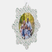 Holly Berries and branches Paper Ornament Card (Rechts)