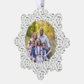 Holly Berries and branches Paper Ornament Card (Links)